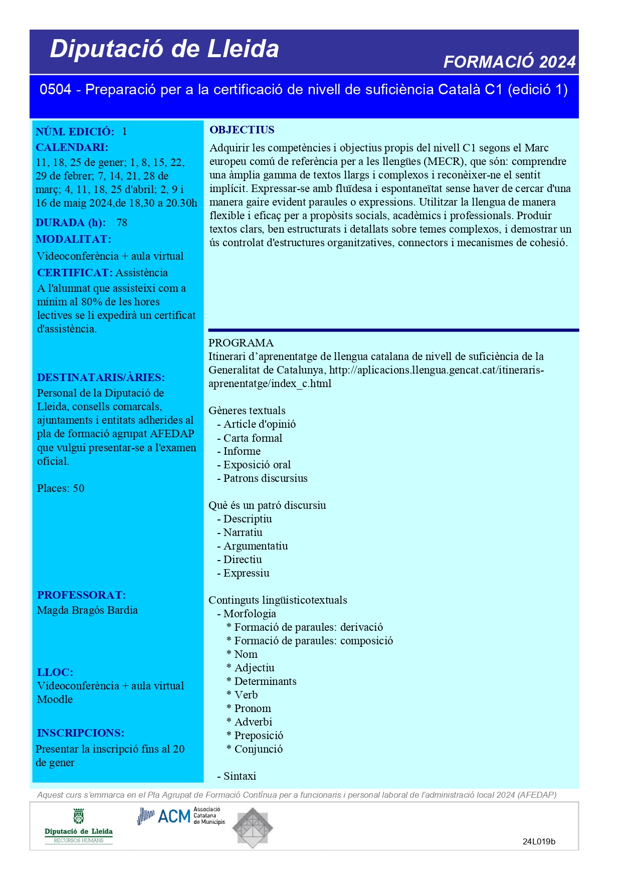 2024.05.004 - Preparació per a la certificació de nivell de suficiència de Català C1 (edició 1)