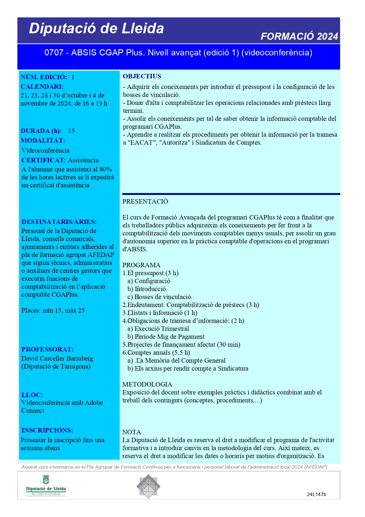 0000.07.008 - ABSIS CGAP Plus. Nivell avançat (edició 1)